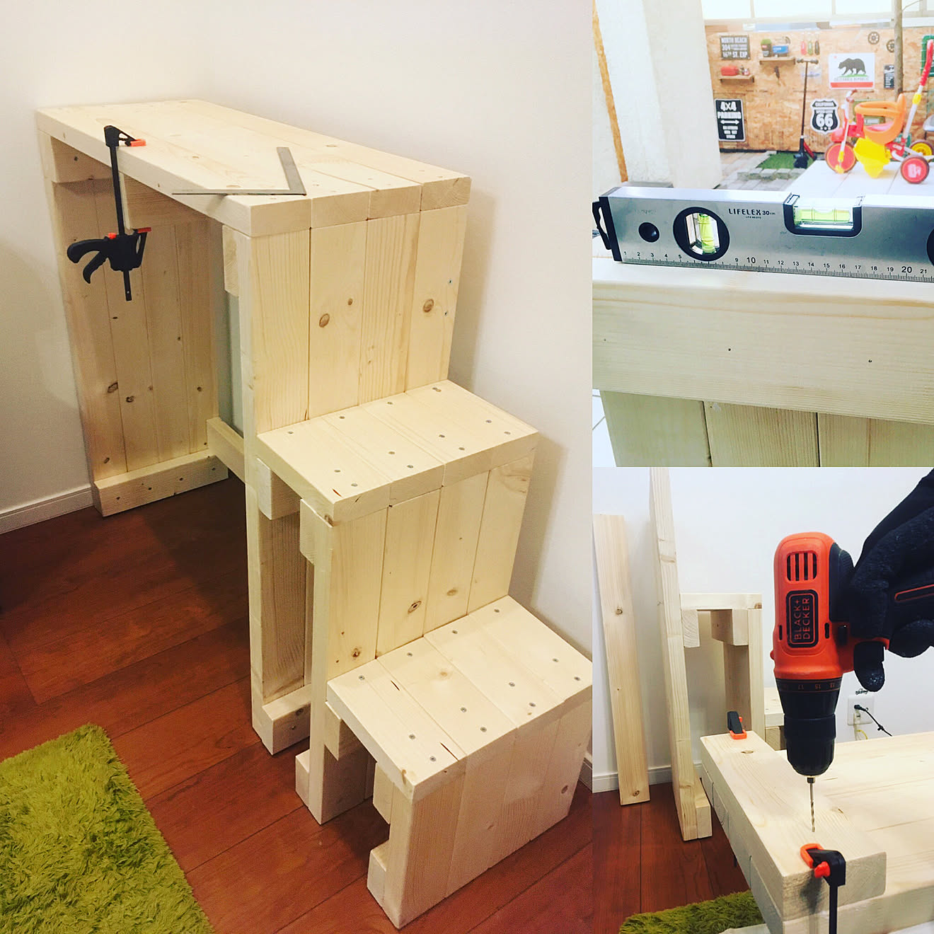 部屋全体/ロフト階段DIY/DIY/ロフト階段/DIY収納&hellip;などのインテリア実例 20210117 113022