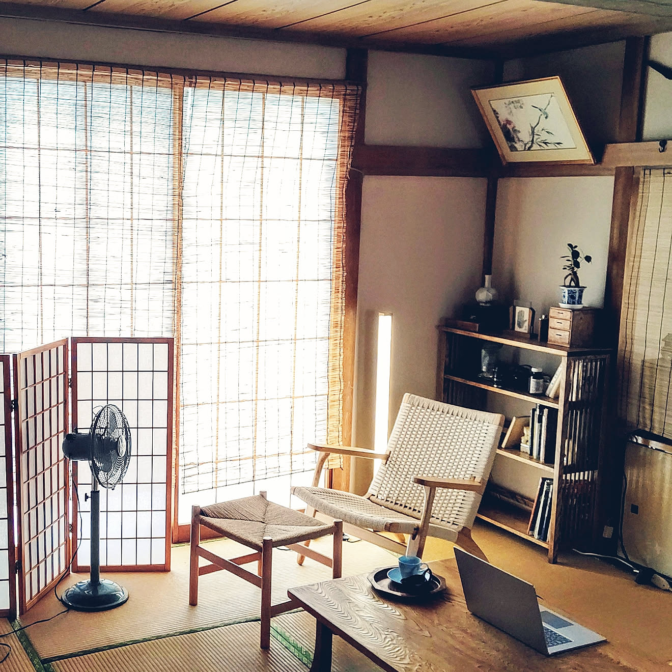 部屋全体/和モダンインテリア/北欧/民芸家具/プールポタリー&hellip;などのインテリア実例 20200622 082957