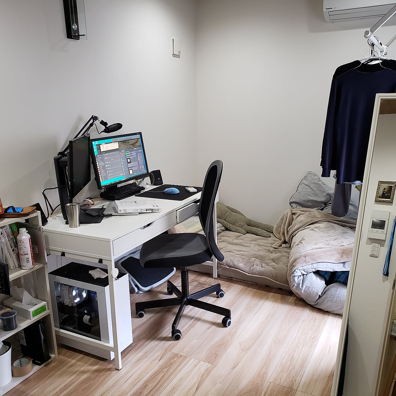 部屋全体/PCデスク/6畳1K/IKEA/一人暮らし&hellip;などのインテリア実例 20191124 122706