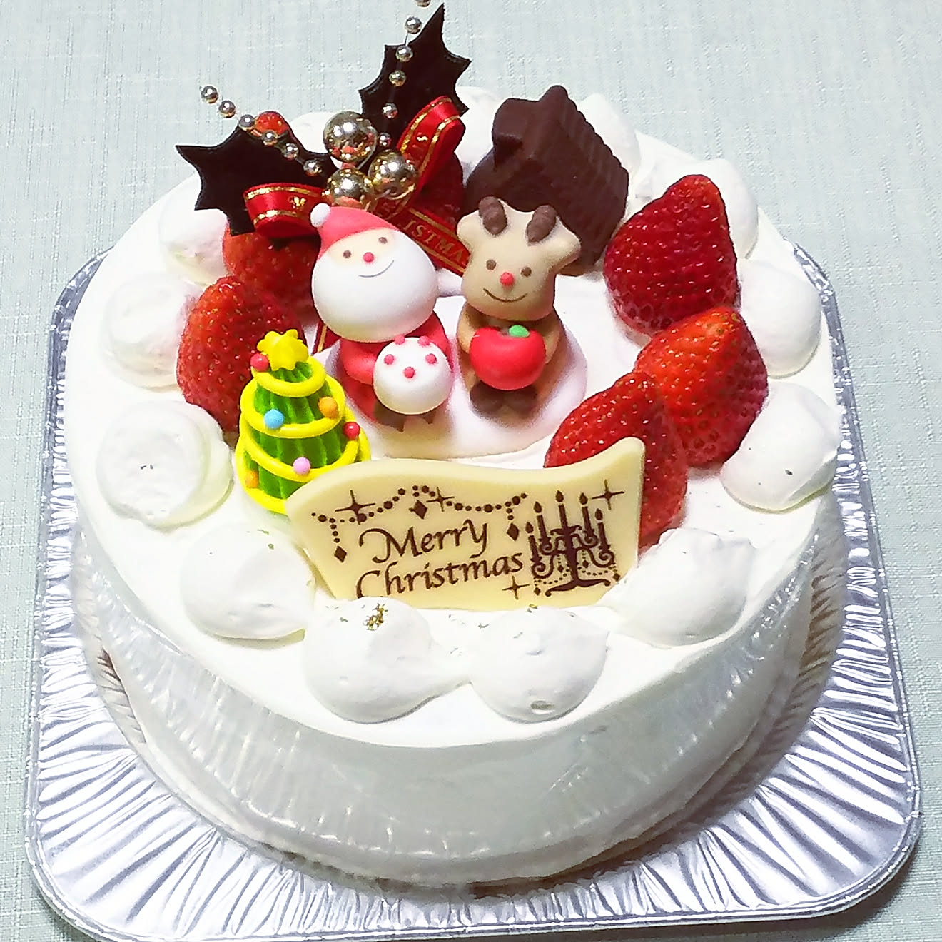 キッチン/クリスマスケーキ手作り/クリスマス/サンタクロース/いちご&hellip;などのインテリア実例 20171226 011203