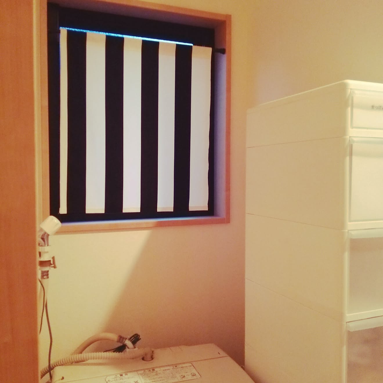 バス/トイレ/IKEA/洗面所の窓/IKEAの生地/目隠しカーテン&hellip;などのインテリア実例 20160516 184601