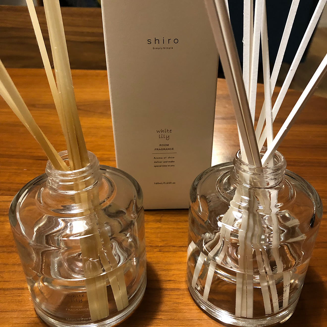 ホワイトリリーの香り/ルームフレグランス/shiro/部屋全体のインテリア実例 20180901 223121