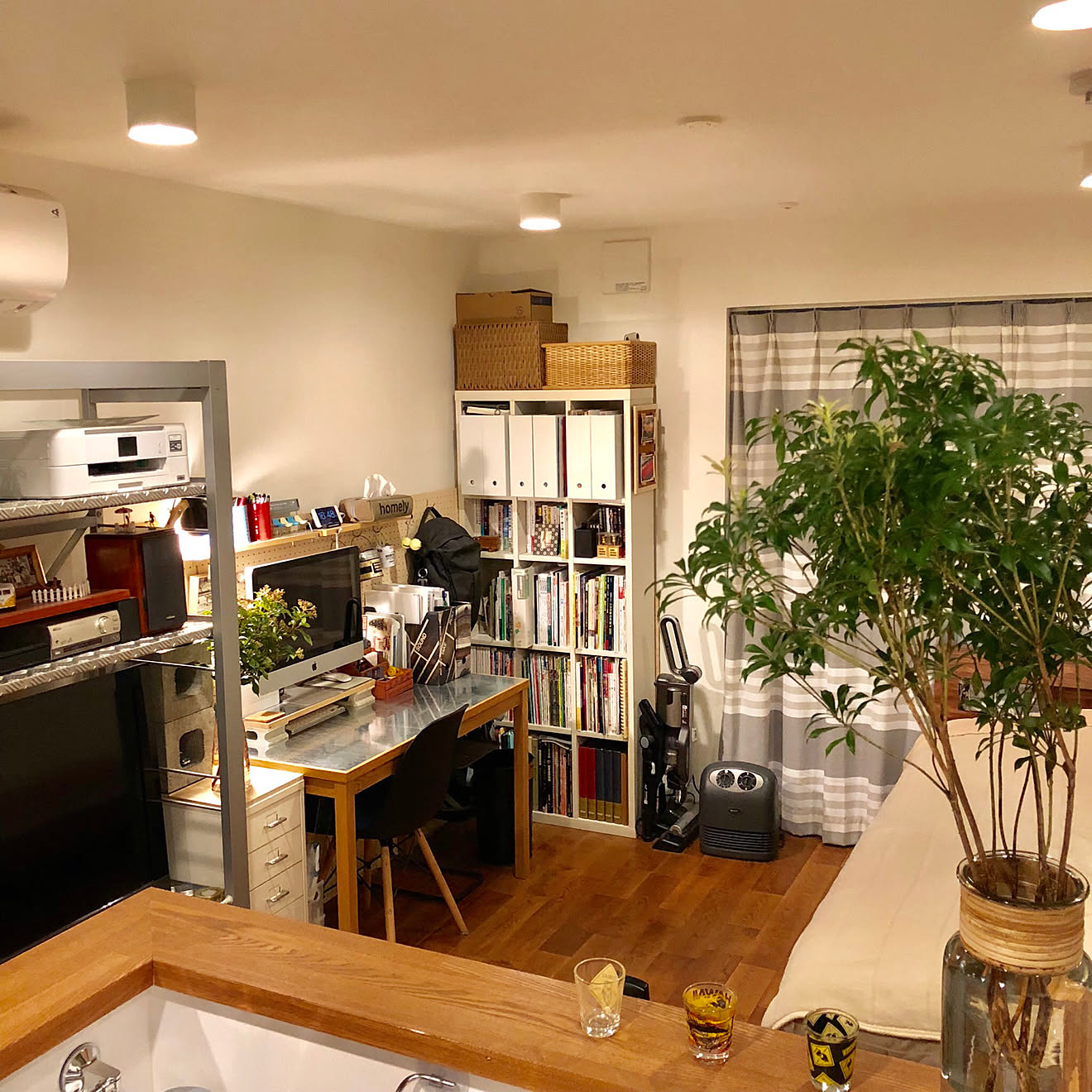 部屋全体/模様替え/ワンルームのインテリア実例 20181229 203800 ｜ RoomClip（ルームクリップ）