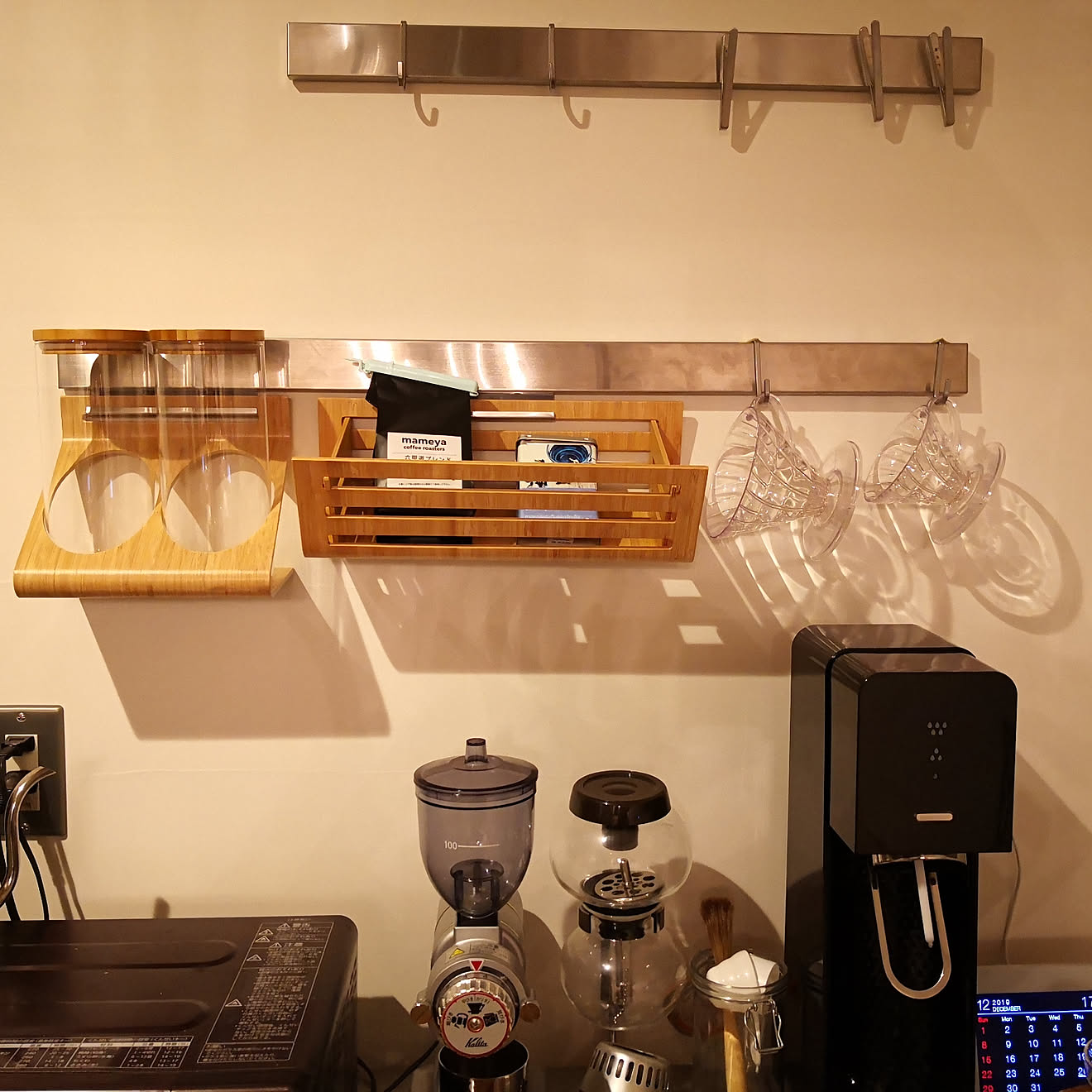 キッチン/IKEAの棚/コーヒーのある暮らし/ステンレスユニットシェルフのインテリア実例 20191229 153339