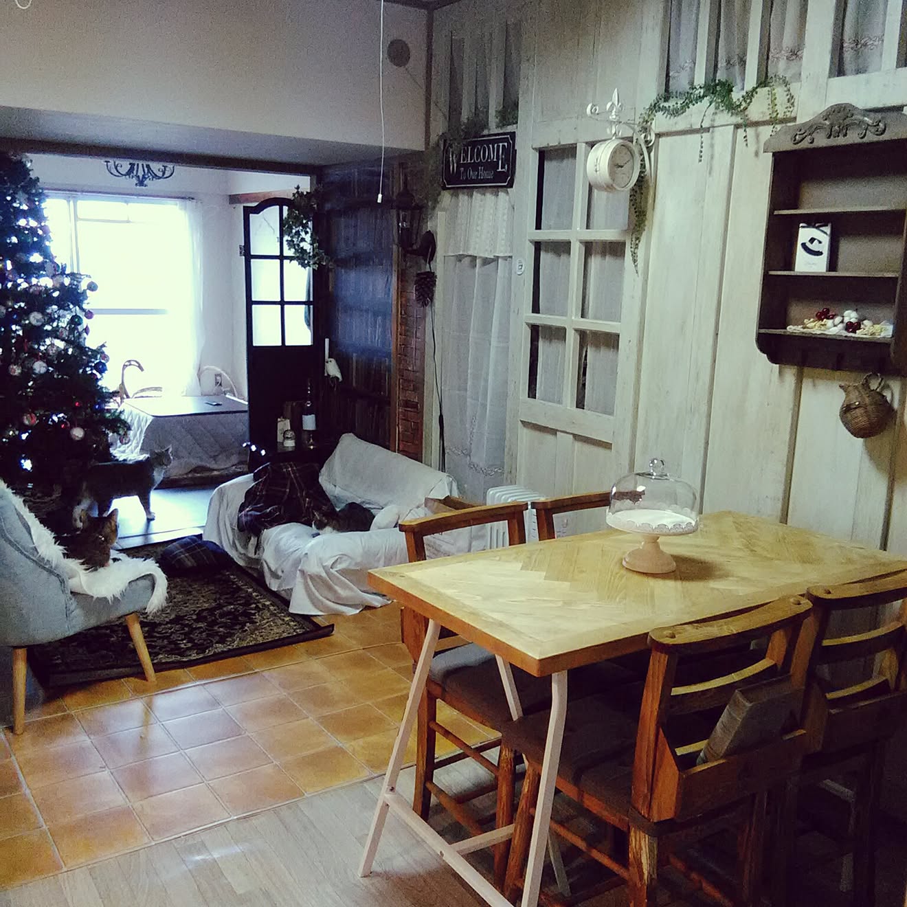 部屋全体/賃貸でも諦めない！/団地インテリア/無印良品/フェイク仲間☆&hellip;などのインテリア実例 20161207 092129