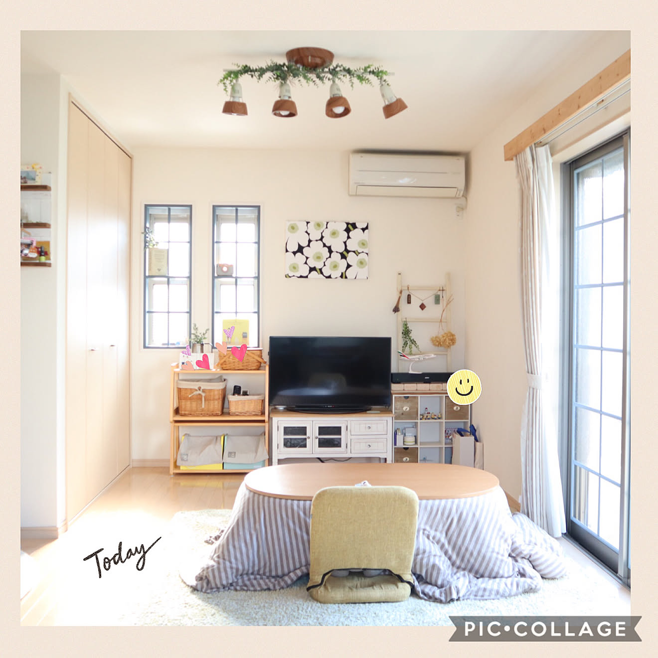 こたつ/狭小住宅を楽しむ/ナチュラル/DIY/ナチュラルインテリア&hellip;などのインテリア実例 20200404 112051