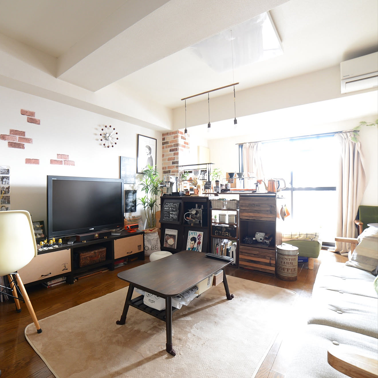 部屋全体/カフェ風インテリア/コーヒー大好き/雑貨/基本100均&hellip;などのインテリア実例 20181101 225408