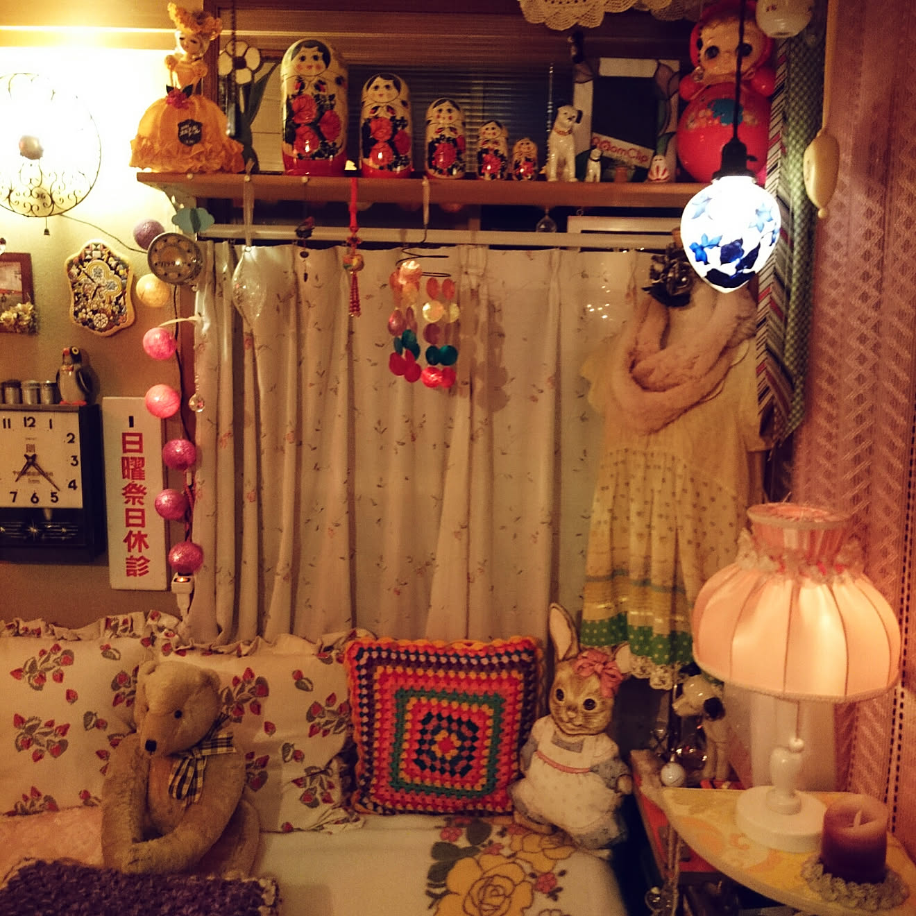 ベッド周り/昭和レトロ部/昭和レトロ大好き/すきなものに囲まれた暮らし/古道具&hellip;などのインテリア実例 20190531 1927