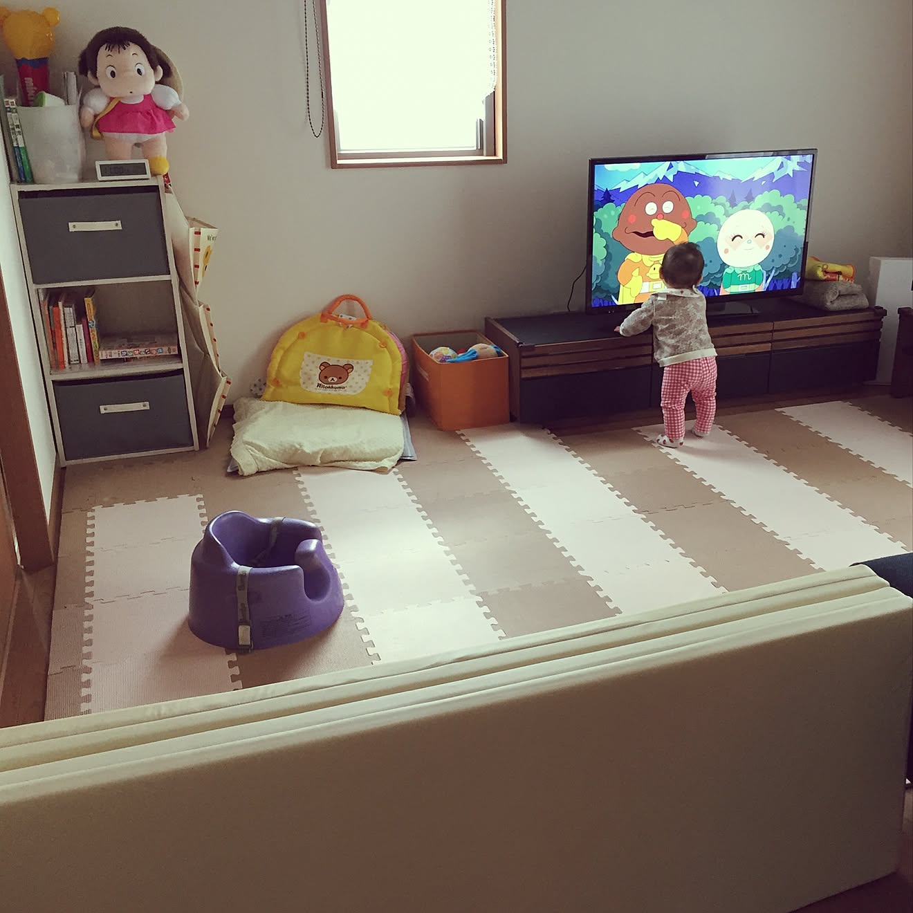 リビング/キッズスペース (リビング)/赤ちゃんのいる部屋/建売住宅/ジョイントマット&hellip;などのインテリア実例 20170130