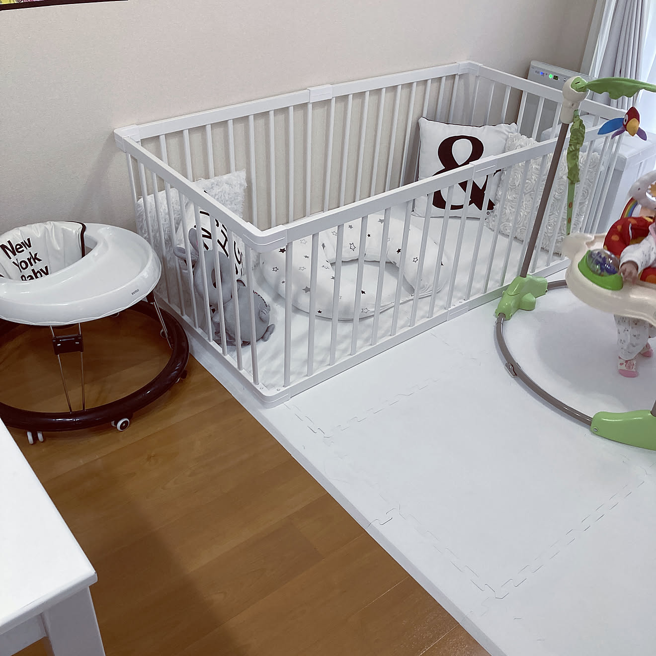 子供部屋は別/ソファ撤去/歳の差姉妹/ジョイントマット/ジャンパルー&hellip;などのインテリア実例 20210413 110044
