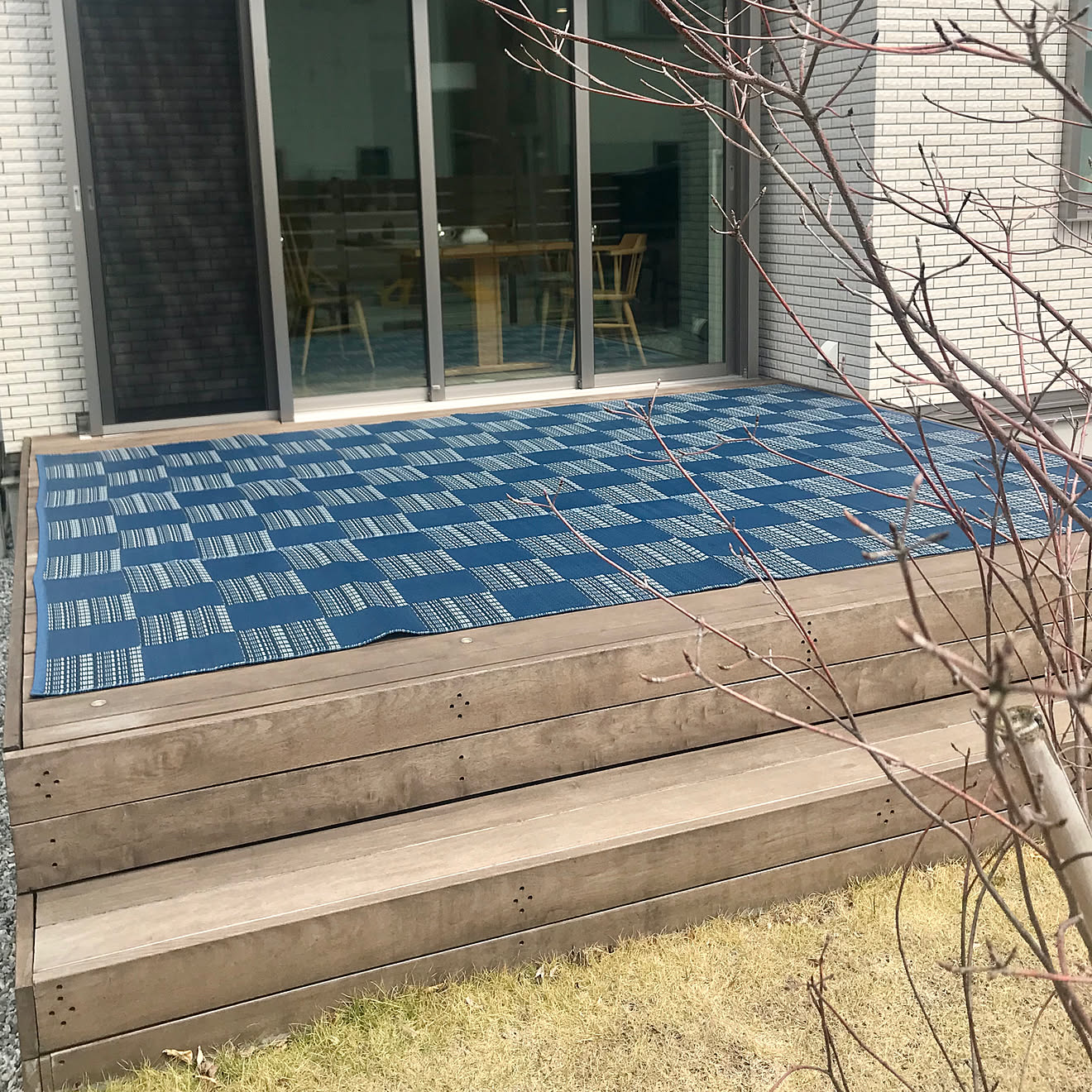 ウッドデッキDIY /ウッドデッキ/水で拭けるラグ/イケヒコ・モニター/ヒコラー...などのインテリア実例 20200413 16