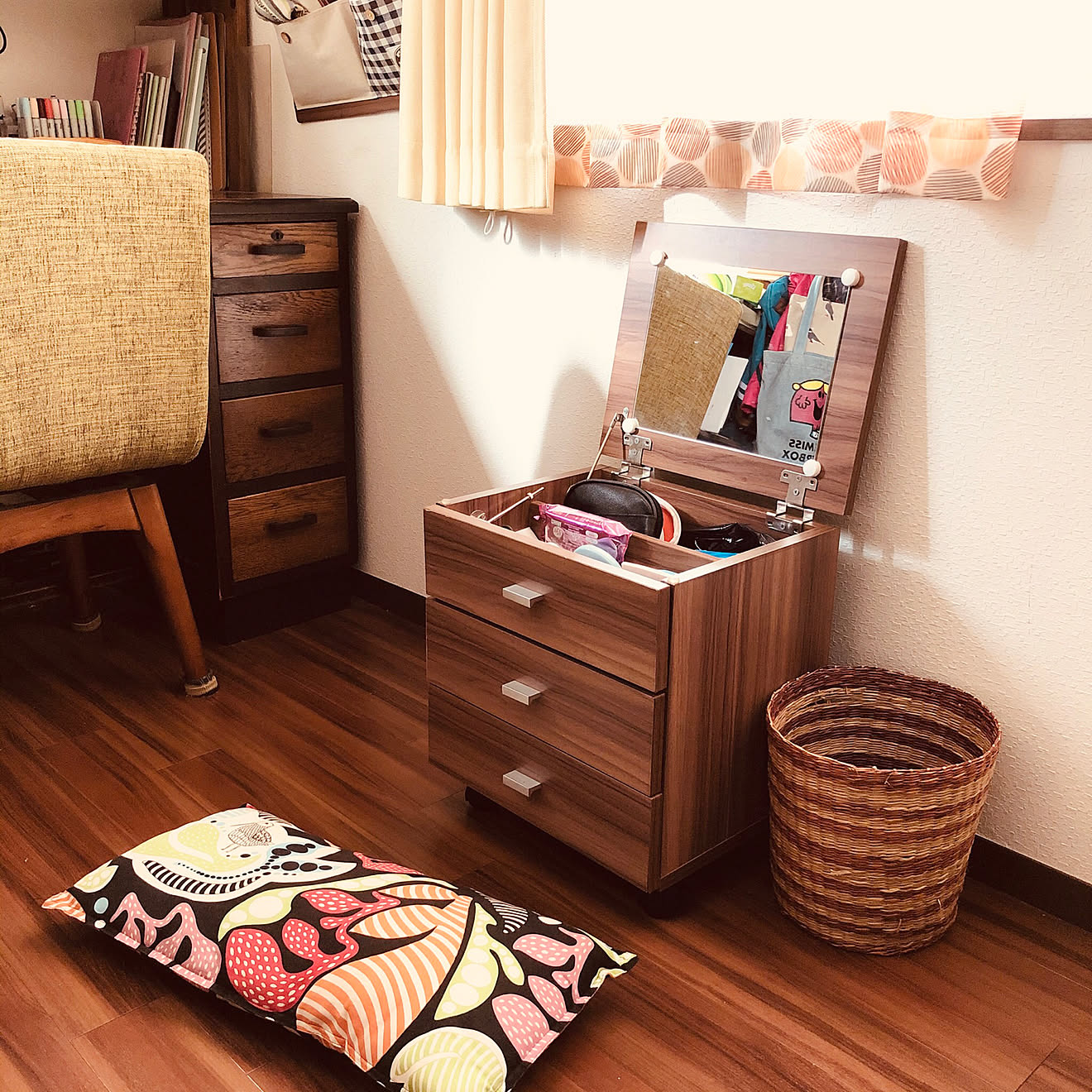 メイク収納/メイクスペース/IKEA/ドレッサー/子ども部屋 女の子&hellip;などのインテリア実例 20191109 191531