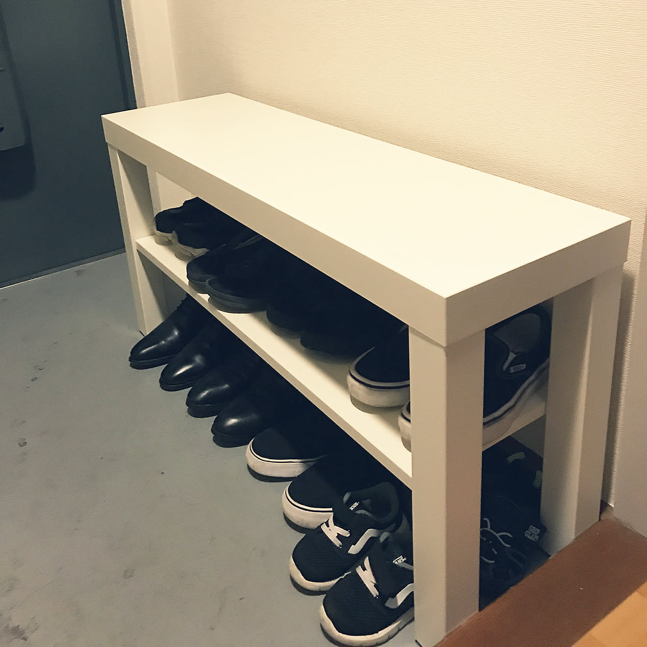 玄関/入り口/靴棚/荷物置き/荷物置き&amp;靴棚/イス&hellip;などのインテリア実例 20180611 225712 ｜ RoomClip