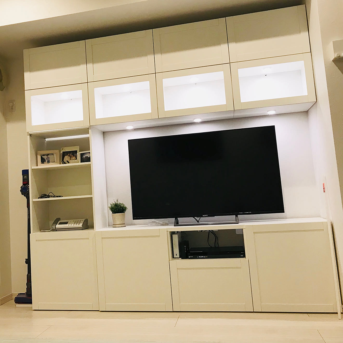 リビング/IKEA棚/テレビボード/壁面収納/BESTA&hellip;などのインテリア実例 20190119 234726