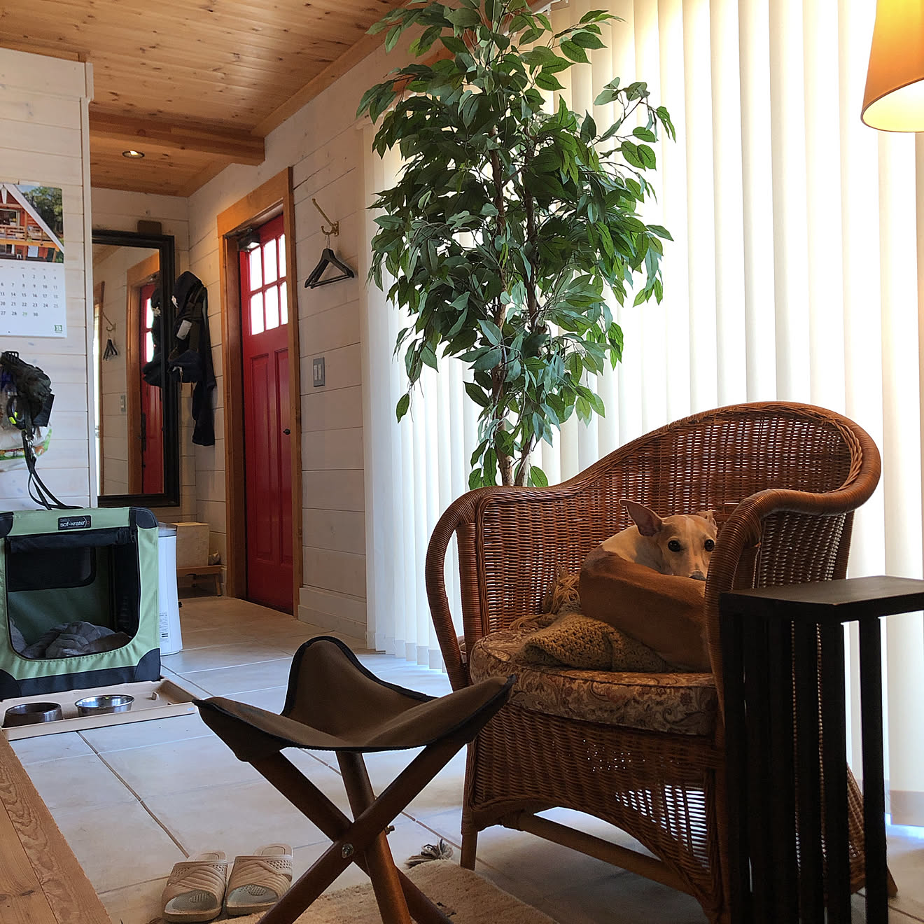 玄関/入り口/ログハウス/BESSの家/ドライフラワー /多肉植物...などのインテリア実例 - 2018-04-09 19:51:00 ...