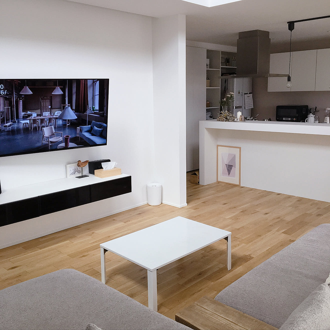 カウチソファー/キッチンカウンター/観葉植物/IKEA/100均...などのインテリア実例 20201009 145748