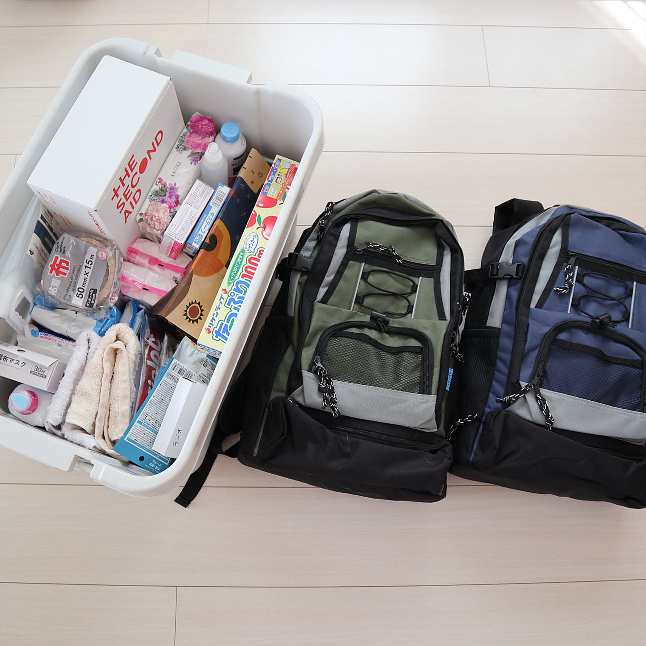 【備えておこう防災グッズ】備蓄用品と防災リュックの実例を紹介
