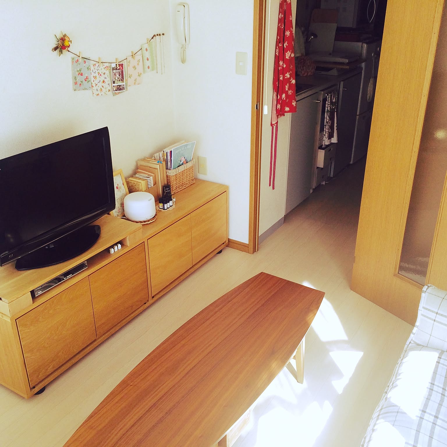 Overview/無印良品/ナチュラル/一人暮らし/北欧/テレビ周り&hellip;などのインテリア実例 20150624 163040