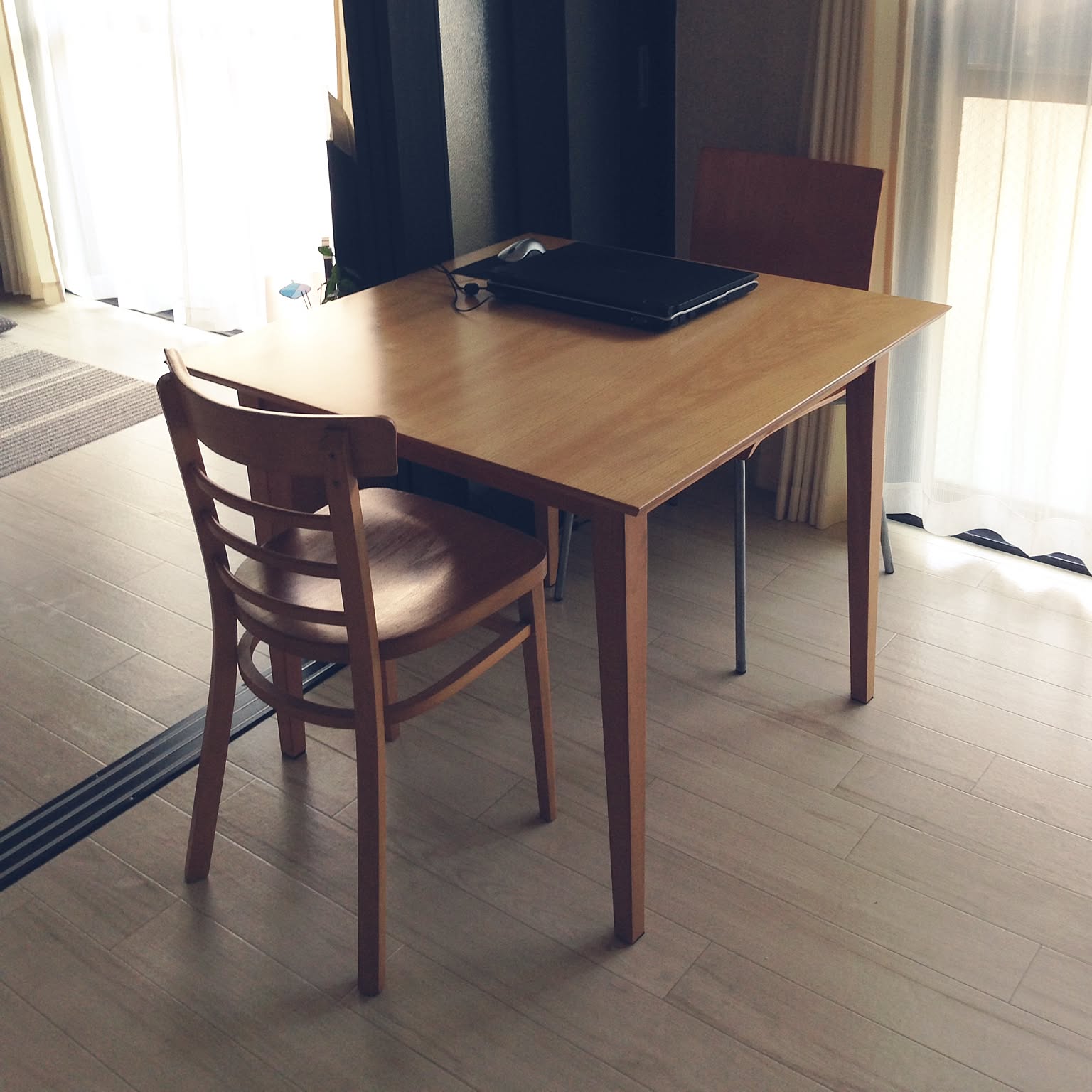 My Desk/ダイニングテーブル/無印良品/賃貸/二人暮らしのインテリア実例 20150513 140730