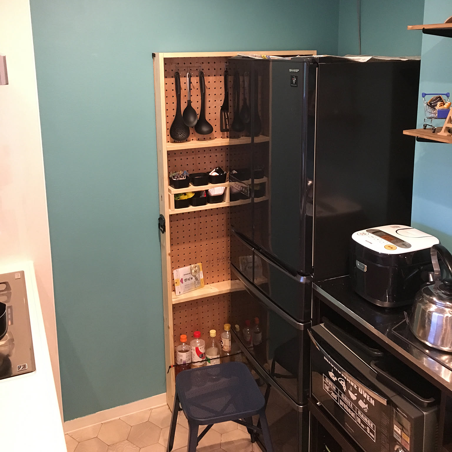 Kitchen/隙間収納DIY/新築マンション/キッチン棚/セリア/ダイソー&hellip;などのインテリア実例 20170829 1232