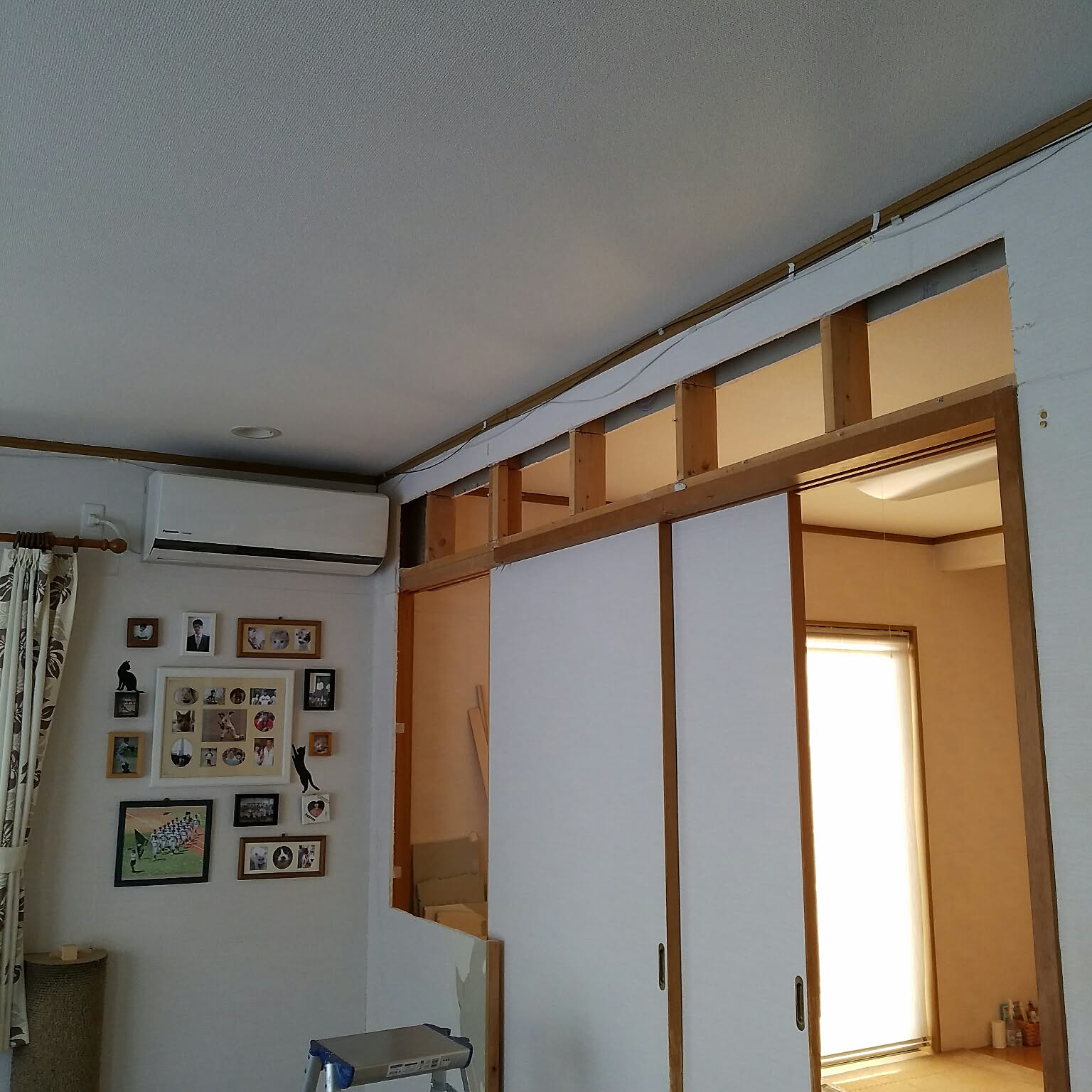 On Walls/間仕切り壁撤去したい/鴨居撤去/室内窓DIY予定/和室を洋室に /仕切り壁撤去のインテリア実例 20170312