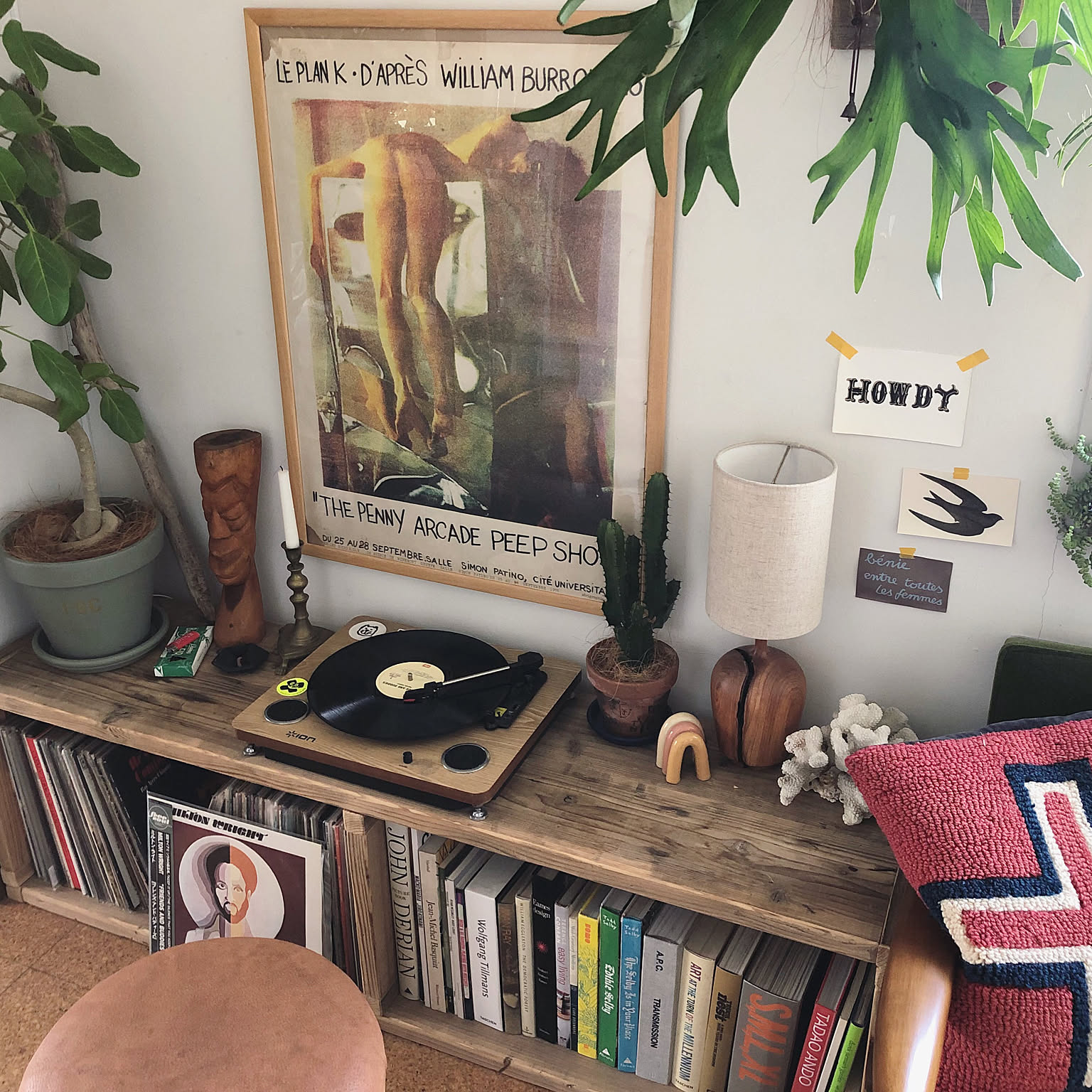 My Shelf/レコード/DIY/ビカクシダ/ジャンクスタイル/一人暮らし&hellip;などのインテリア実例 20190211 1827