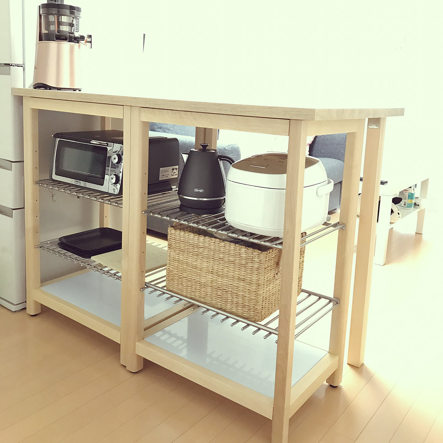 キッチン/ダイニングテーブル/キッチンカウンター/ワークテーブル/IKEA&hellip;などのインテリア実例 20170919 0734
