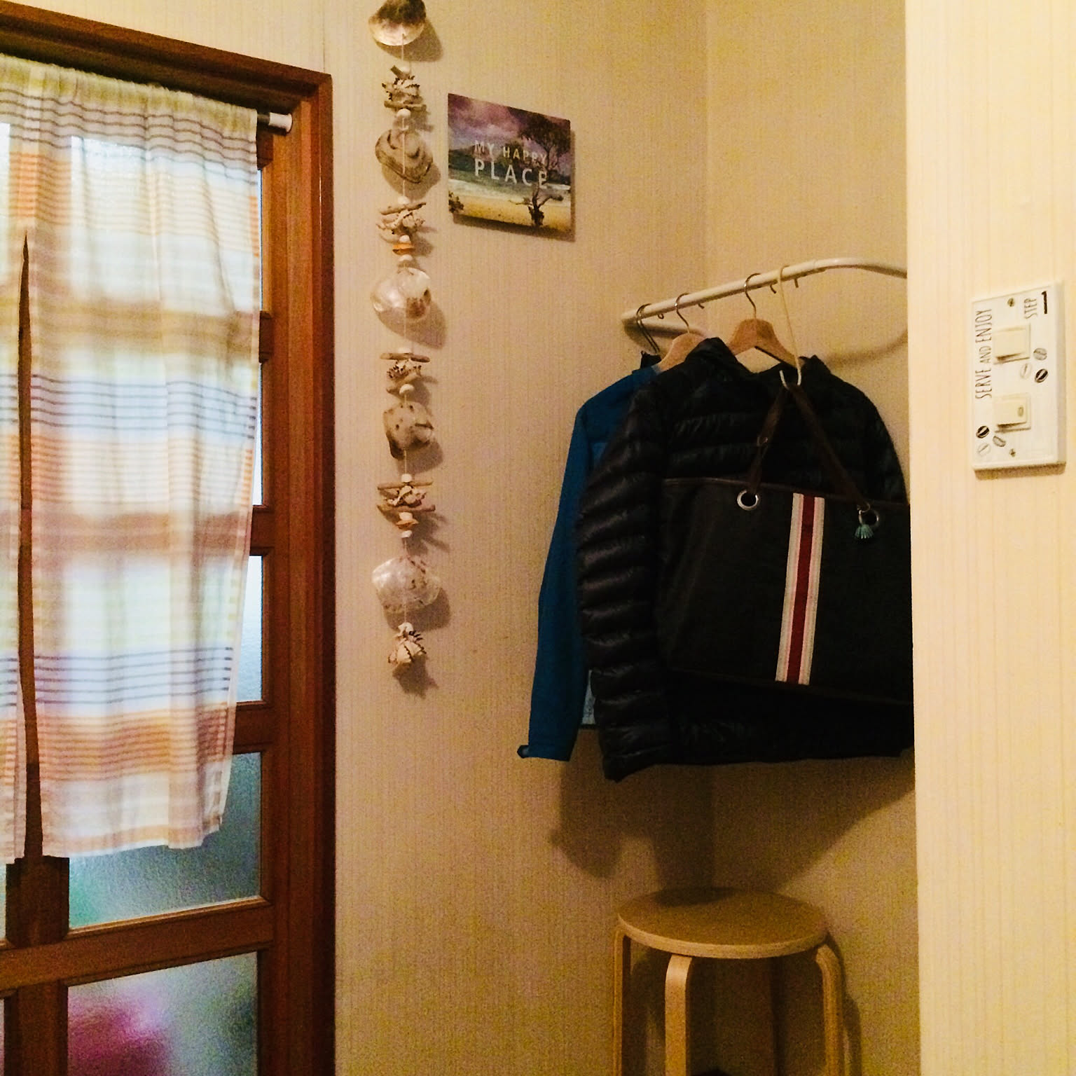 玄関/入り口/ハンガーポール/ハンガー掛け/IKEAのインテリア実例 20180318 181054 ｜ RoomClip（ルーム