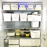冷蔵庫 収納 整理の写真