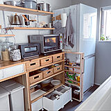 キッチン棚DIYの写真