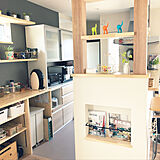 キッチン棚DIYの写真
