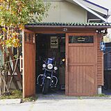 バイク小屋の写真