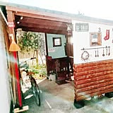 ウッドデッキ小屋の写真