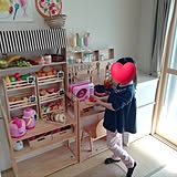 わが家のおままごとキッチンDIYの写真