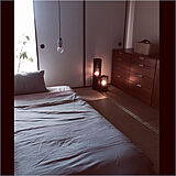 和室にベッドの写真