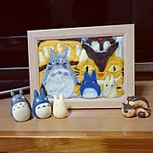 ジブリの指人形 あいうえお表 ハンドメイドのインテリア実例 17 11 22 13 34 05 Roomclip ルームクリップ