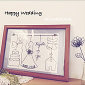ガラス絵の具修行中 ステンドグラス風 結婚式ウェルカムボード ハンドメイドのインテリア実例 19 10 21 12 50 57 Roomclip ルームクリップ