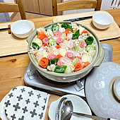 1人鍋 土鍋 400円商品 ダイソー キッチンのインテリア実例 10 01 13 43 16 Roomclip ルームクリップ