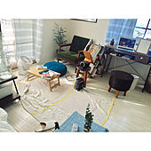「19m2。手づくり家具がデザインする、ぬくもりのリラックススタイル」 by asuparamonikoさん