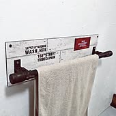 位置が低い問題 タオル挟まる問題 タオルハンガー タオル掛け キッチン収納 などのインテリア実例 05 30 13 01 12 Roomclip ルームクリップ