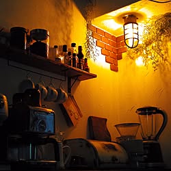 壁/天井/照明/DIY/コーヒー/フェイクグリーンのインテリア実例 - 2015-06-24 20:13:04