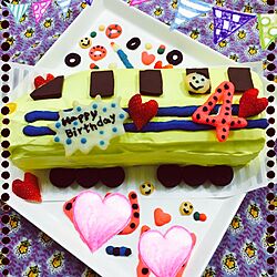 机/誕生日/手作りケーキ/誕生日ケーキのインテリア実例 - 2015-12-28 17:28:56