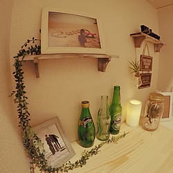 玄関/入り口/DIY/Sweet Home/エアープランツ/電球型ボトル...などのインテリア実例 - 2016-12-03 20:41:41