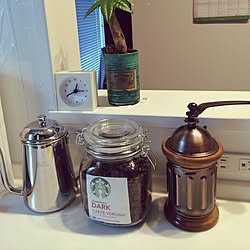 キッチン/スターバックス/Kalita コーヒーミル/kalita/IKEAの時計...などのインテリア実例 - 2014-05-17 12:46:22