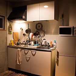 キッチン/IKEA/一人暮らし/レトロ/カフェ風のインテリア実例 - 2017-05-10 22:22:14