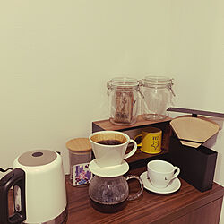 おうちカフェ/ドリップコーヒー/コーヒータイム/キッチンのインテリア実例 - 2020-04-28 12:41:53