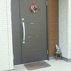 玄関/入り口/クリスマス/リースのインテリア実例 - 2013-11-26 08:46:41