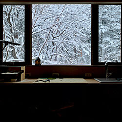 FIX/雪景色/窓からの眺め/部屋全体/お正月...などのインテリア実例 - 2021-01-02 13:05:25