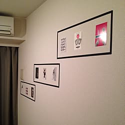壁/天井/マスキングテープ 壁/ポストカードのインテリア実例 - 2013-12-01 01:46:58