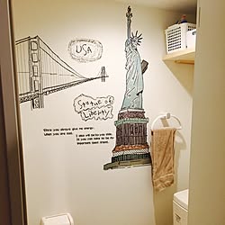 バス/トイレ/Wall sticker/ウォールステッカーのインテリア実例 - 2017-04-04 18:44:01